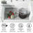 Silicone Grid Marigold Matte stone Rectangle Vessel Sink with Faucet-88709581