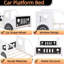 Lit plateforme classique en forme de voiture avec personnalisation immersive et sommeil sécuritaire pour les enfants-1344776536-1344776539