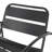 Chair In Matte Black Iron For A Peaceful Backyard & Patio, 27.72"W X 24.65"H, 13.63 Lb Patio , Construction Leisure, 25.09"D 27.72"W,
