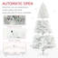 Arbre de Noël artificiel de 7,5 pi de hauteur, arbre de Noël non éclairé avec 1346 pointes de branches, ouverture automatique, base en acier, décoration des Fêtes pour bureau à domicile-58641658