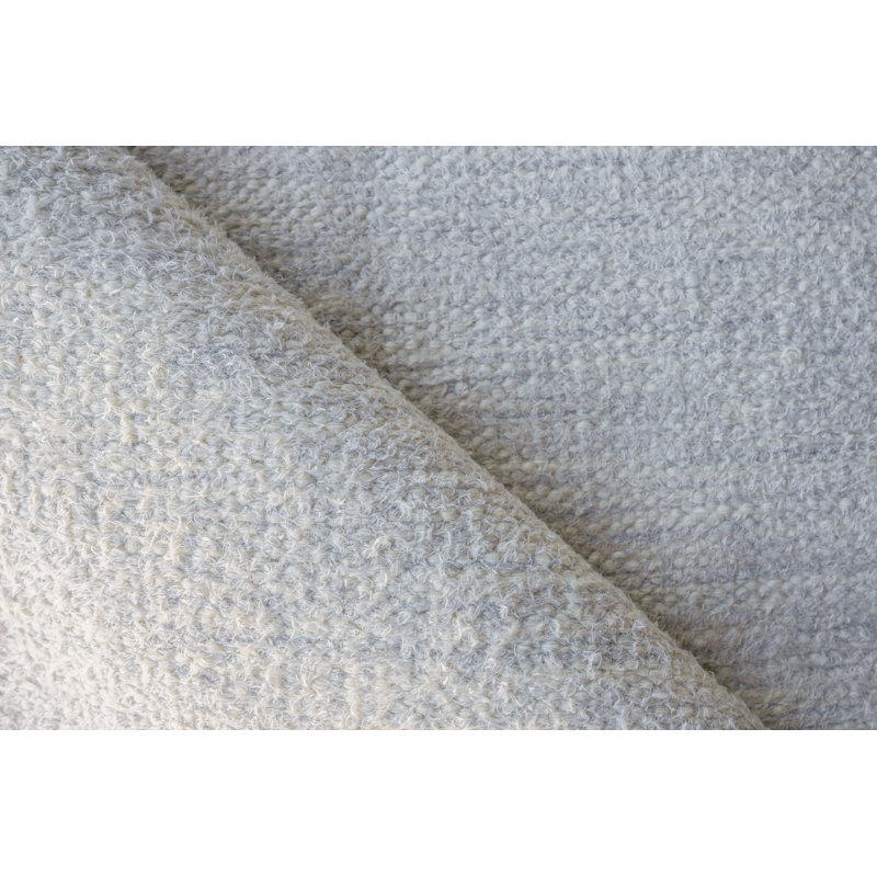 Tranquility Flatweave Wool Area Rug in Silver, Rectangle 10' x 14'