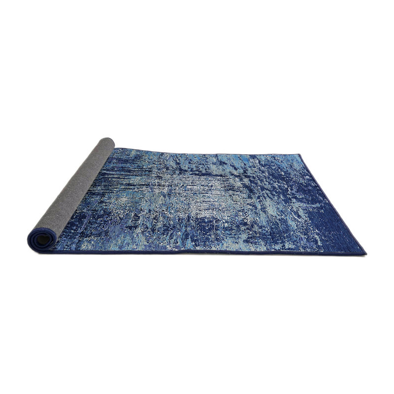 Bursten Abstract Indoor Rug, Round 7'