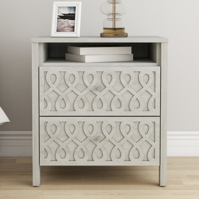 Pruitt Allysyn 22.7’’H 2 Drawer Nightstand
