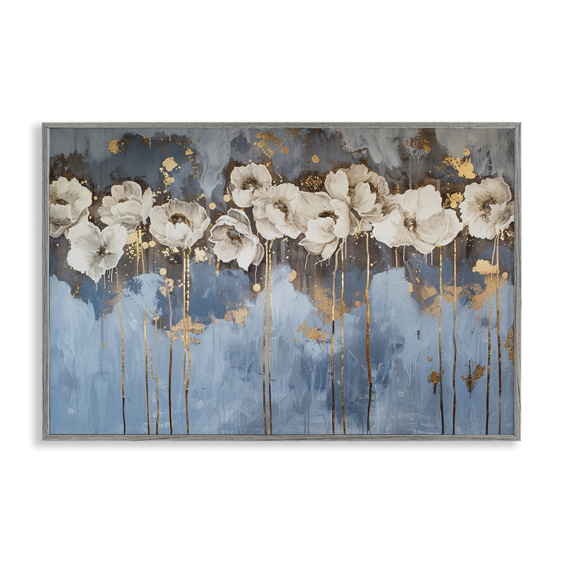 Drip pivoines, estampe numérique par LSR Design Studio, Estampe numérique Farmhouse, H 12 po x l 18 po