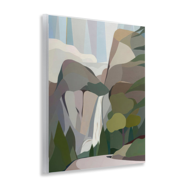 Plaque murale abstraite "Bridal Veil Falls", conception par Melba Browne