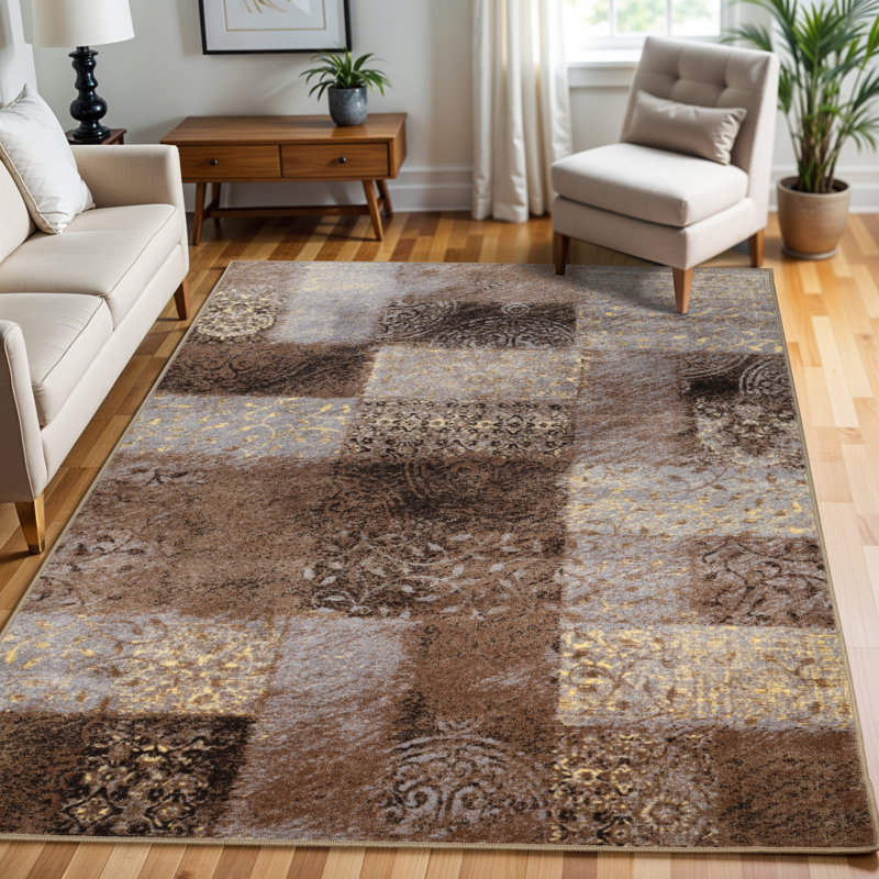Tapis intérieur antidérapant Hadley, Rectangle 6 pi x 9 pi