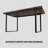 1 Piece Rectangular Dining Table Without Chair-1755381741