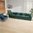 Cloud Sofa 4 Seats (Ottoman Is Not Included), Modern Sectional Couch, For Living Room Bedroom And Apartment, Comfy Double Layer Upholstered Seat Cushion, Breathable Chenille Fabric, Green,SW5014GN-820393770-820393768