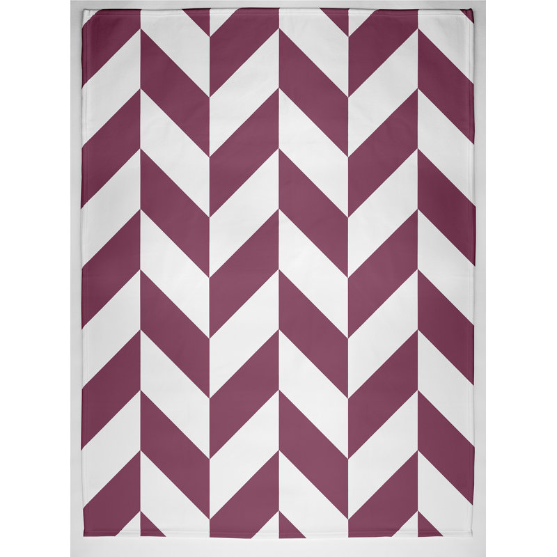 Solange Plain Weave / Muslin Throw Blanket, Purple