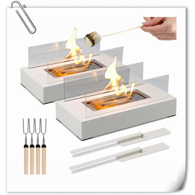 Tabletop Fire Tabletop Fireplace with Flame Guard