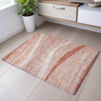 Premium Machine Washable Wayne AMF1099 Swirls Rug