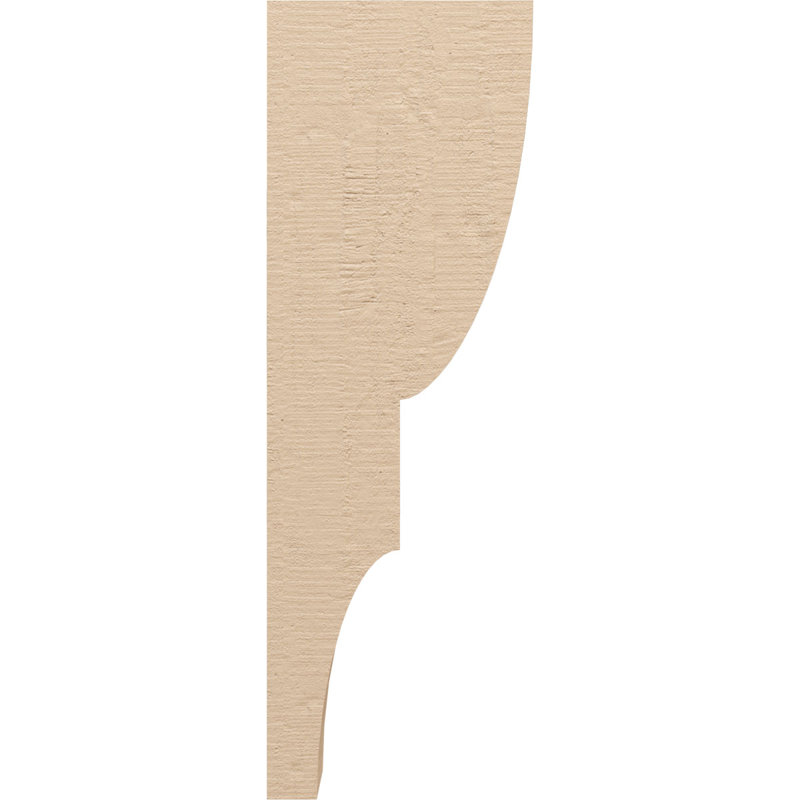Bois de cèdre brut Ridgewood, Corbeau apprêté Ridgewood, H 24 po x l 4 po x P 8 po