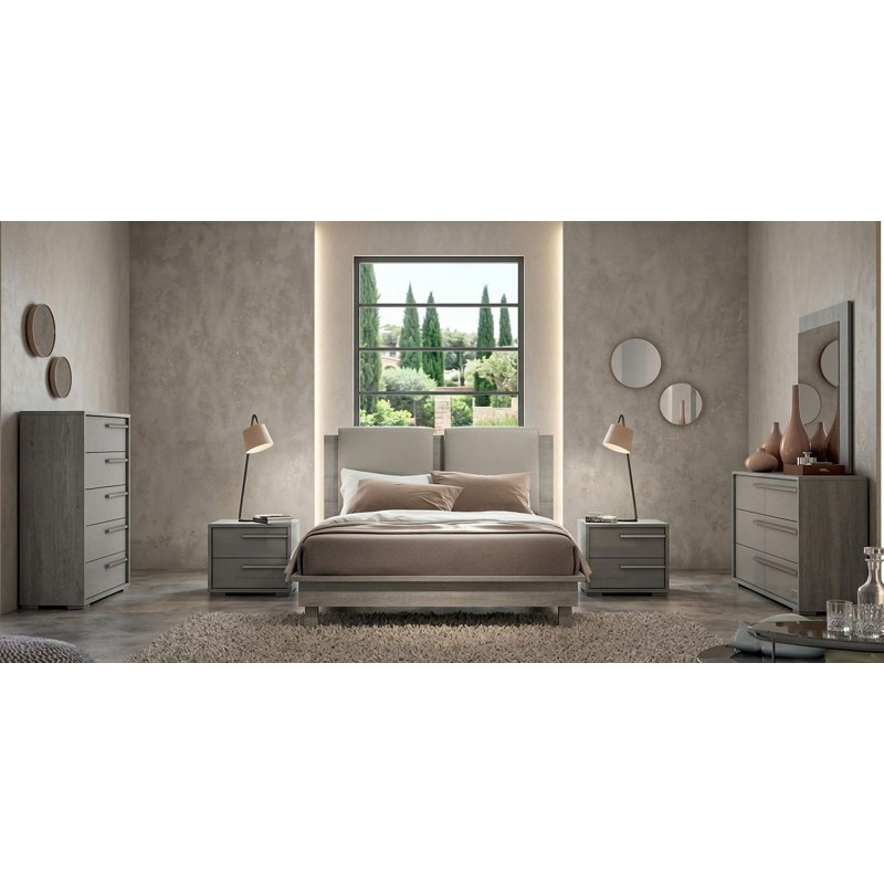 Ensemble de chambre avec très grand lit 6 pièces Elinn, Très grand