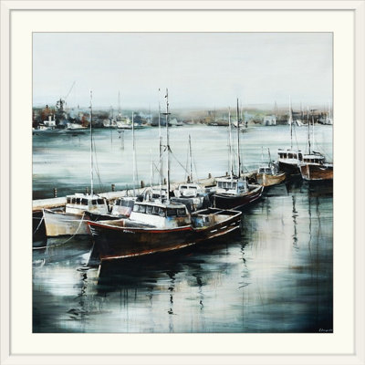'matin Sur Le Quai Par Sydney Edmunds Impression De Peinture