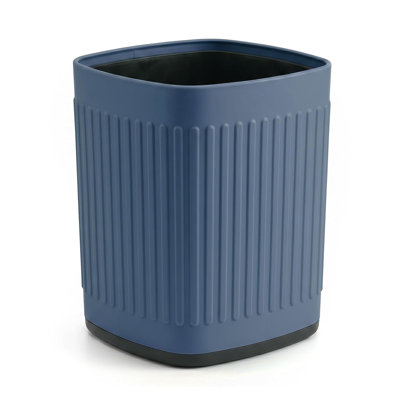 Metal Smal Bathroom Trash Can, 1.8 G/ 7 L, Waste Basket, | Metal Construction, Non-Slip Base, Waterproof, Sturdy and Drop-resistant, Open-Top, for Bedroom, Living Room, Office, Bathroo
