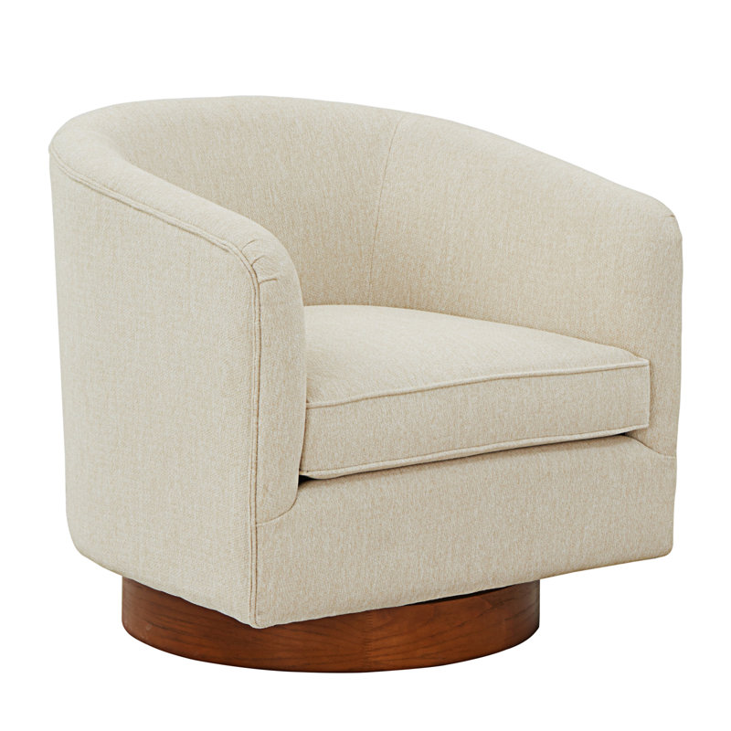 Chaise pivotante en tissu Miramar Mist, Beige