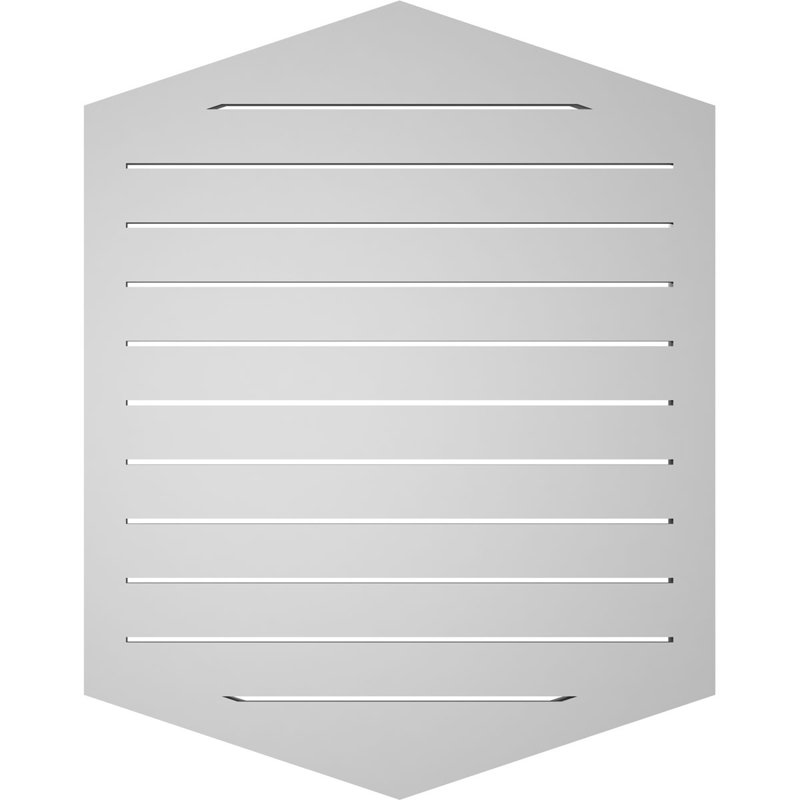 Pente verticale verticale en uréthane 4 pi, H 38 po x l 30 po x P 1,5 po