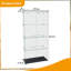 Vitrine à 5 niveaux en verre avec 5 modes DEL dynamiques, portes doubles et tablettes fixes pour un accès facile, vitrine sur pied pour la présentation de bureau à domicile ou de magasin