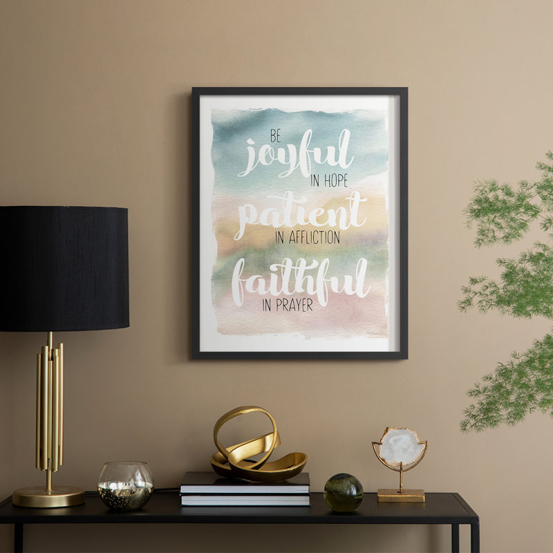 Be Joyful Framed Print - Solid Wood