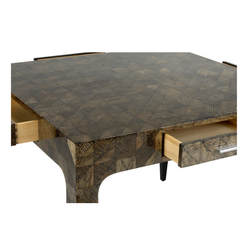 Ace 42" 4 - Player Coco Foldable Poker Table and with Drawers Included