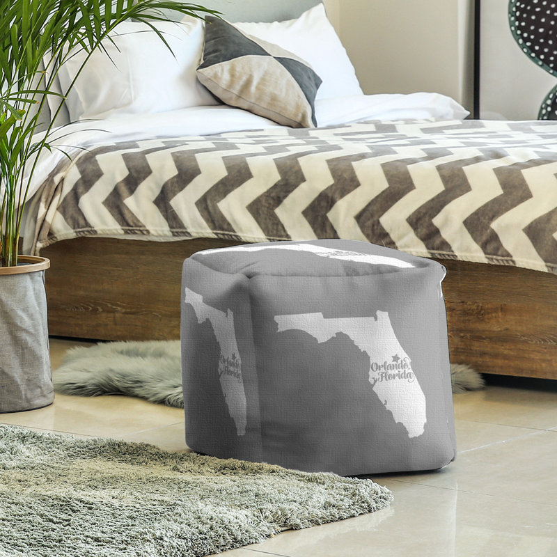 Repose-pieds cube en floride orlando, Gris