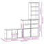 4 Piece TV Units With Storage ODDA Solid Wood Pine-1369790910