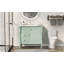 Meuble-lavabo vert 36 po avec lavabo, armoire autoportante, lavabo en céramique, tiroir rabattable, tablette réglable | Idée cadeau