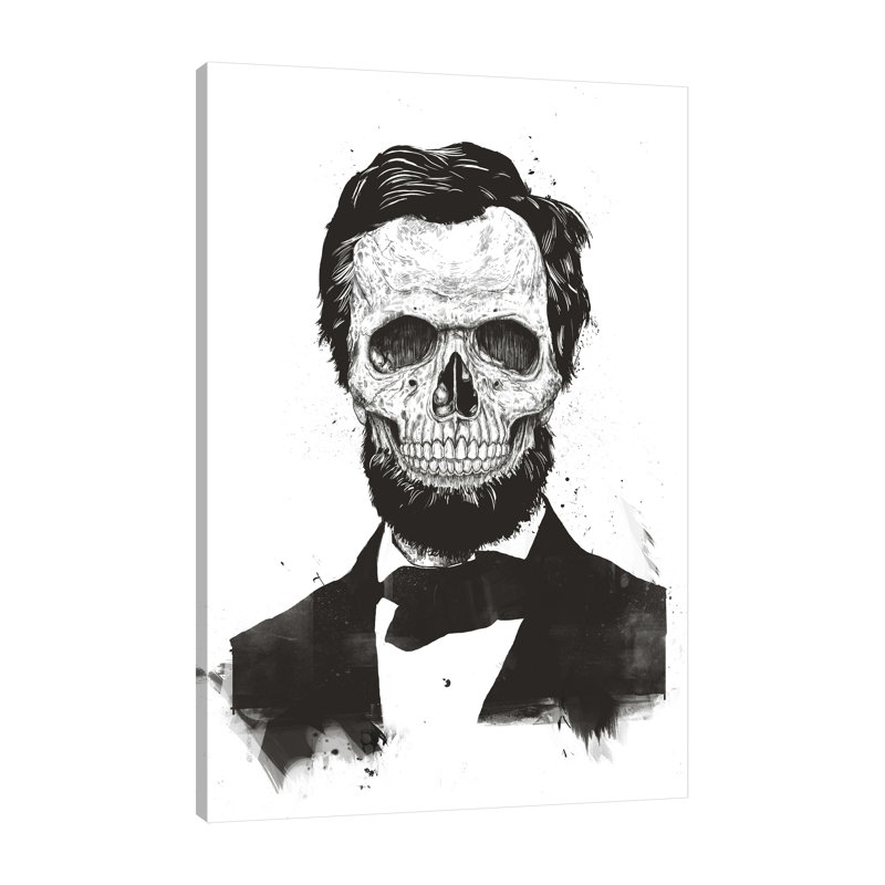 « dead lincoln », reproduction d’impression sur toile, H 36 po x l 24 po x P 1,5 po