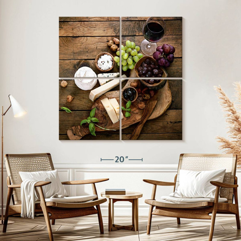 Raisins et fromages Yarlin, H 57 po x l 57 po