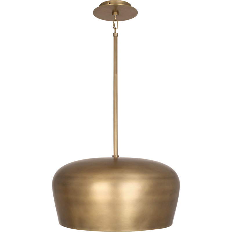 Elegant Rico Espinet Bumper Warm Brass Bowl Pendant Light