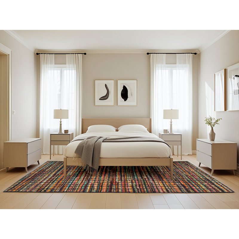 Abstract Indoor Rug, Rectangle 5' x 8'