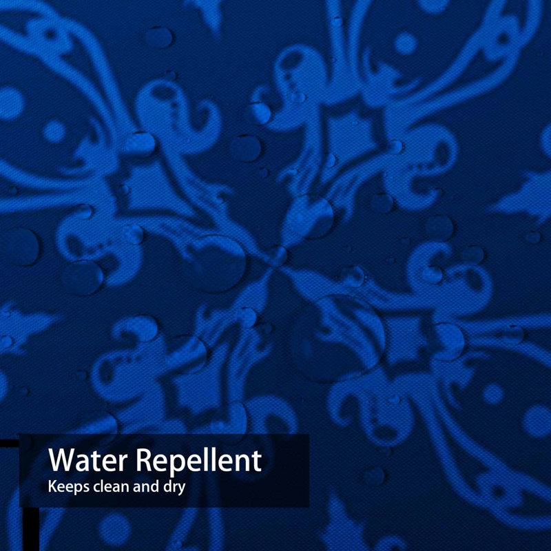 Rideau de douche rétro à motif floral rétro et élégant avec 12 crochets, L 72 po x l 72 po