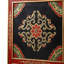 Vintage Distressed Hand-Painted Console Cabinet-129314078-129314080