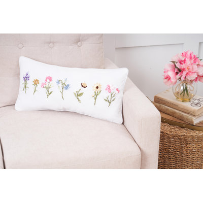 April Showers Ribbon Art Throw Pillow