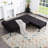 78.7” Convertible Sectional Sofa Bed