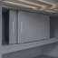 Lit mezzanine double avec bureau et tablette