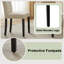 Ensemble de 4 chaises de salle à manger Parsons en similicuir, ensemble de 4 chaises de cuisine rembourrées avec dossier haut, ensemble de 4 chaises d'appoint sans accoudoirs avec siège rembourré et pieds en bois massif pour la salle à manger et le salon-39379698