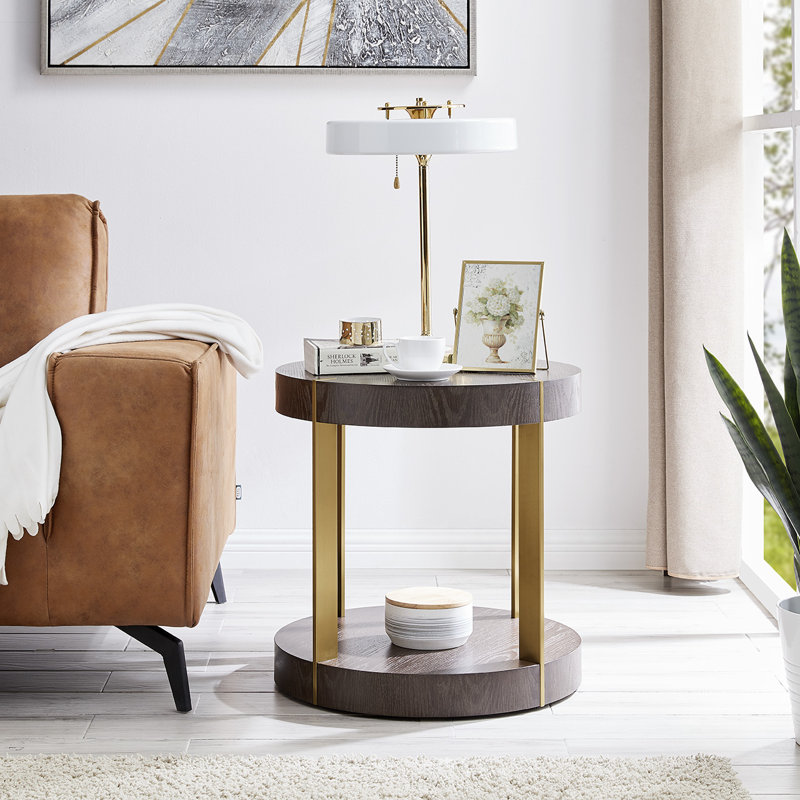 Sanremo 55cm W Metal Bedside Table