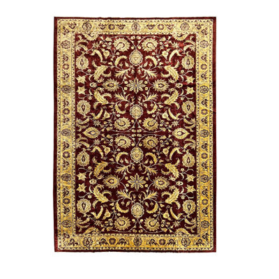 Aecca Hand Knotted Wool Floral Rug