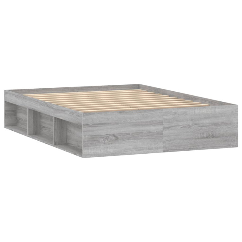 Afriani Storage Bed, Grey Sonoma, Double (4'6)