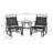 Outdoor Glider Chairs With Coffee Table-1887381205