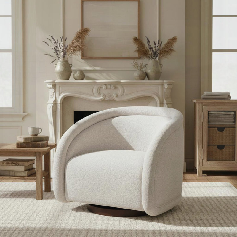 Chaise d'appoint moderne pour le salon, Beige