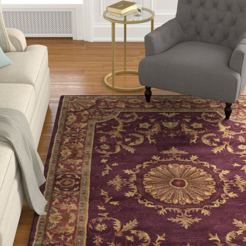 Tapis oriental en laine touffeté à la main Latarra, Rectangle 2 pi 6 po x 4 pi