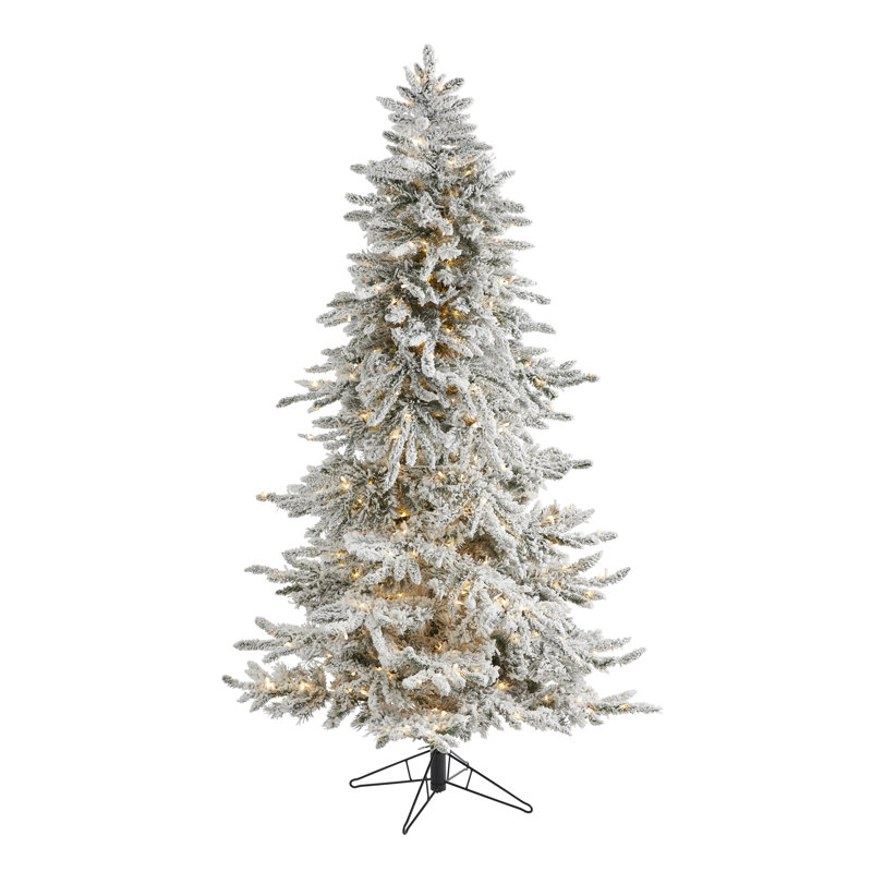 Lighted Artificial Christmas Tree, 6.5' H