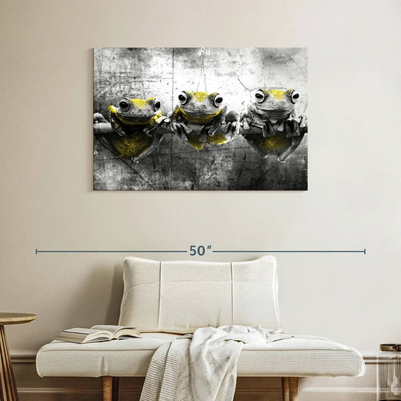 Tree Frogs Pop, 26" H x 39" W