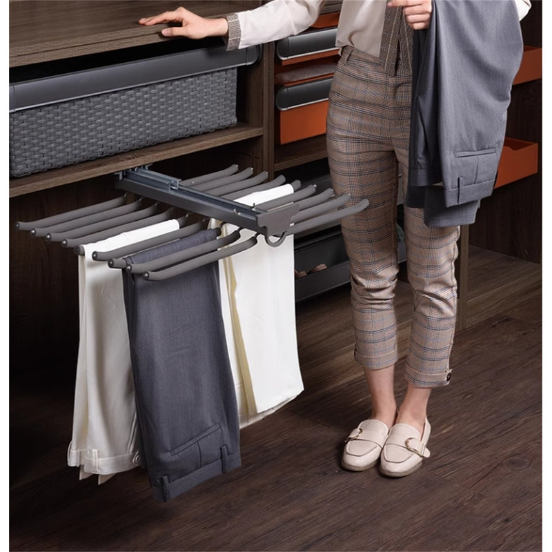Toptrack Single-Row Pull-Out Pants Rack