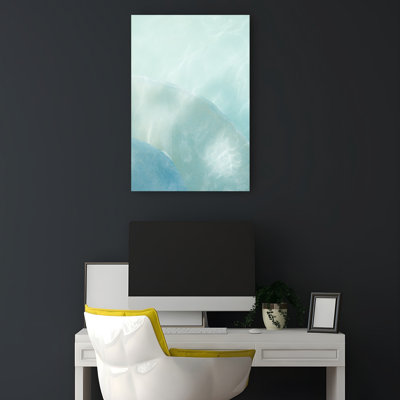 «Underwater Aqua Abstract Organic Peaceful Nature», reproduction d'art murale