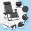 Fauteuil inclinable et pliable sans gravité, fauteuil inclinable pliable avec plateau et porte-gobelet-113703885