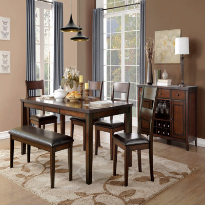 Dining Table Mango Veneer Wood Extension Leaf