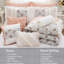 Édredon 9 pièces King Blush - Elegant Paisley Print`` Bride, dentelle, 2 taies décoratives, 3 coussins décoratifs Euro`` coton froissé pour lit, motif, tissu-116011750-116011752